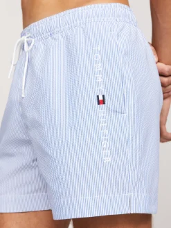 Stroje Kąpielowe*Tommy Hilfiger Szorty Do Pływania Original W Prążki ITHACA WHITE / BLUE SPELL