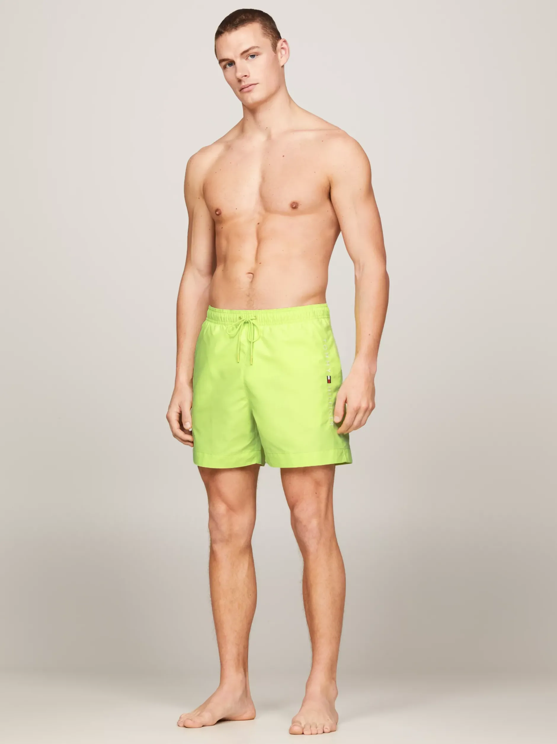 Stroje Kąpielowe*Tommy Hilfiger Szorty Do Pływania TH Original Z Troczkami FADED LIME