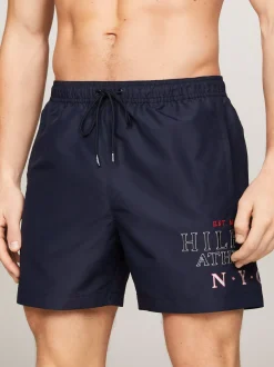 Stroje Kąpielowe*Tommy Hilfiger Szorty Do Pływania Z Logo Hilfiger DESERT SKY