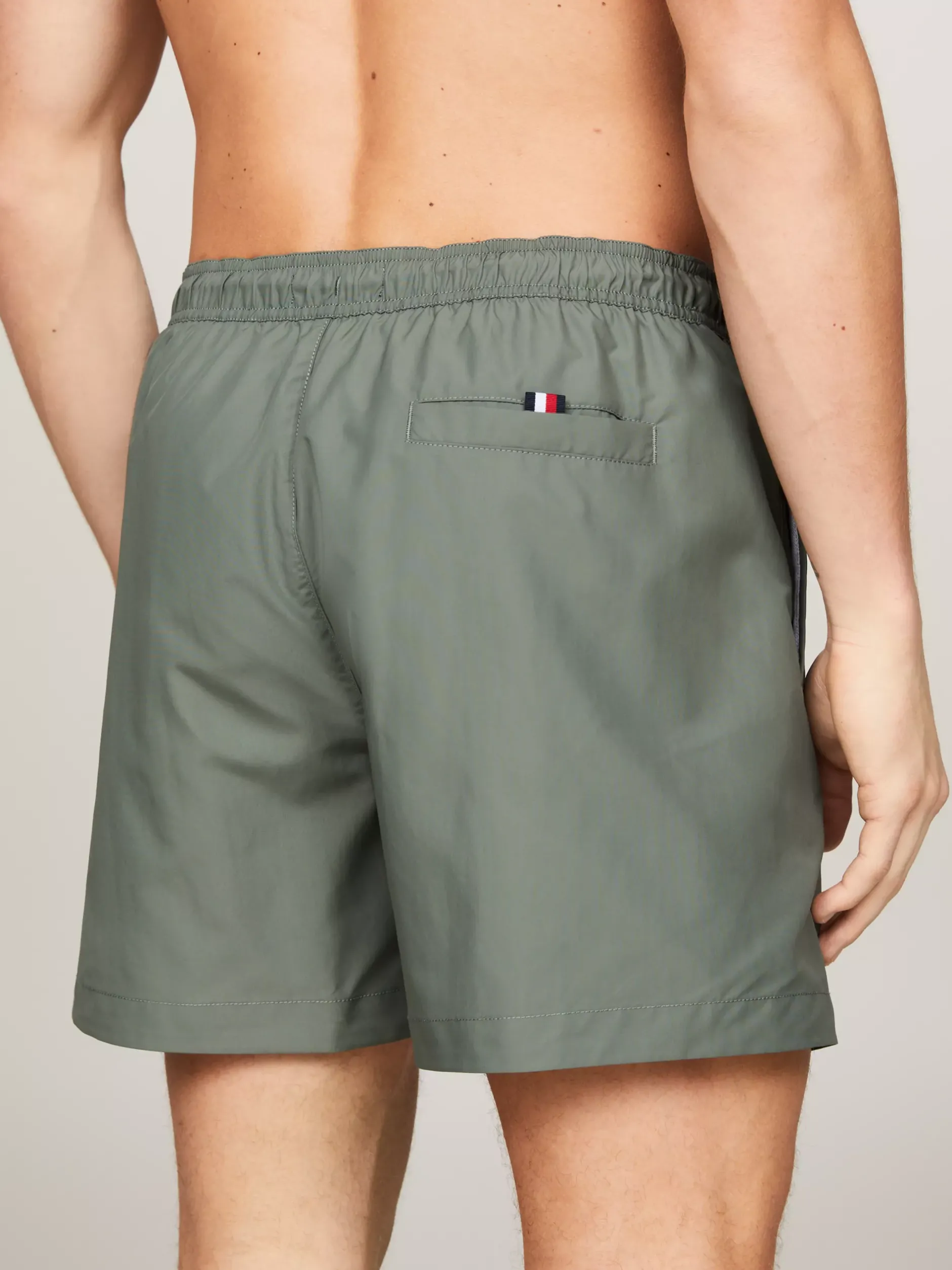 Stroje Kąpielowe*Tommy Hilfiger Szorty Do Pływania Z Logo Hilfiger STONEWASH GREEN