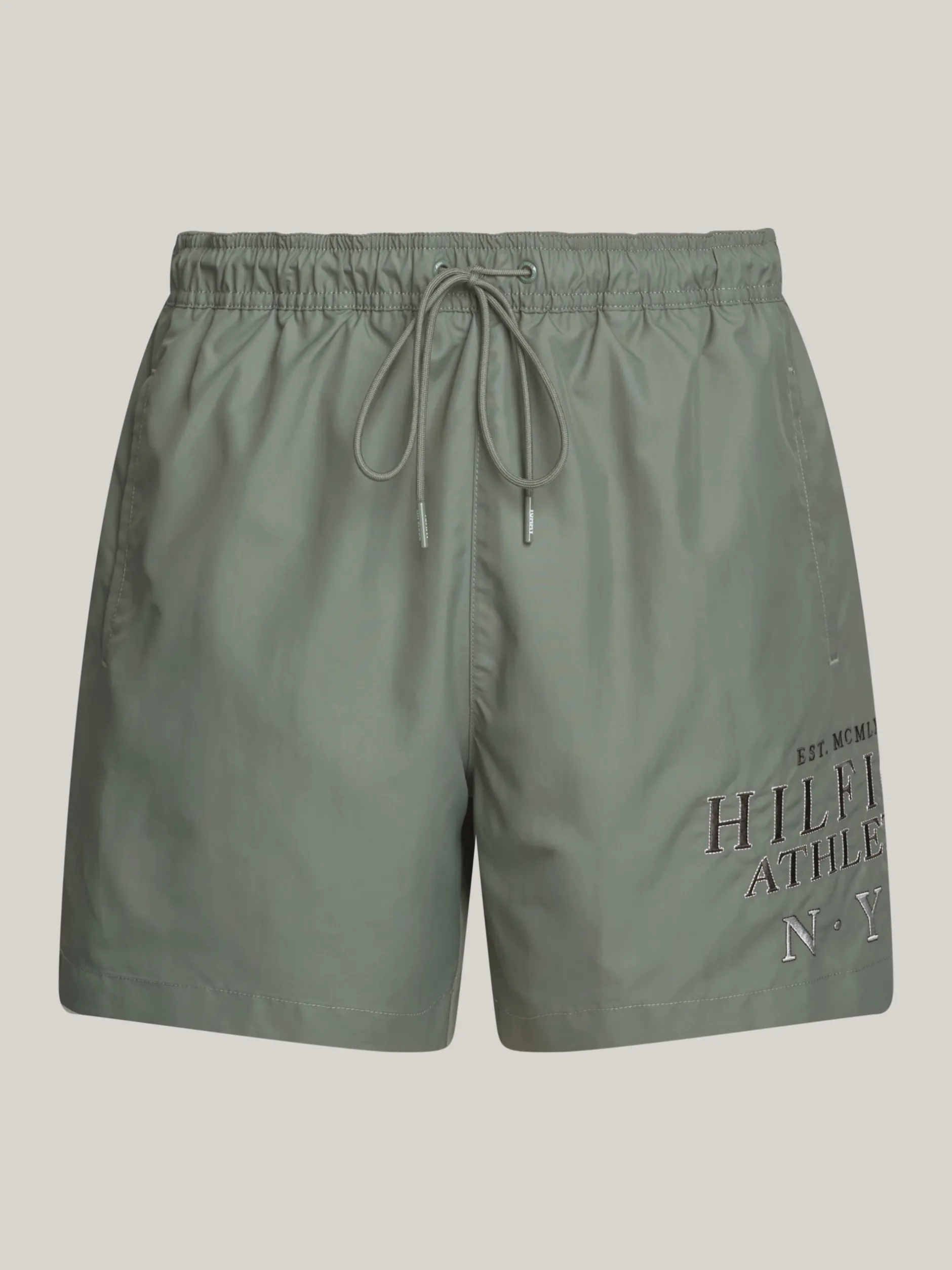 Stroje Kąpielowe*Tommy Hilfiger Szorty Do Pływania Z Logo Hilfiger STONEWASH GREEN