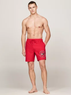 Stroje Kąpielowe*Tommy Hilfiger Szorty Do Pływania Z Logo Hilfiger PRIMARY RED