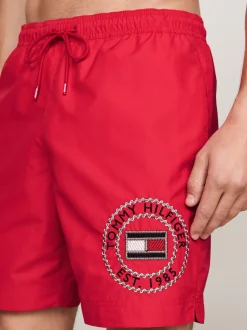 Stroje Kąpielowe*Tommy Hilfiger Szorty Do Pływania Z Logo Hilfiger PRIMARY RED