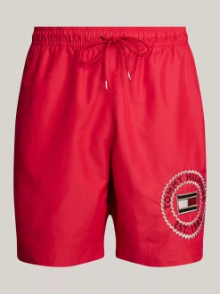 Stroje Kąpielowe*Tommy Hilfiger Szorty Do Pływania Z Logo Hilfiger PRIMARY RED