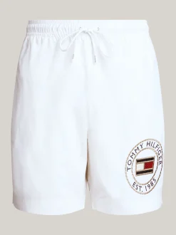 Stroje Kąpielowe*Tommy Hilfiger Szorty Do Pływania Z Logo Hilfiger WHITE