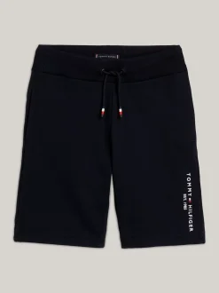 Spodnie I Szorty*Tommy Hilfiger Szorty Dresowe Essential Z Troczkami DESERT SKY