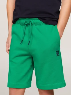 Spodnie, Szorty I Spódnice|Spodnie I Szorty*Tommy Hilfiger Szorty Dresowe TH Monogram OLYMPIC GREEN