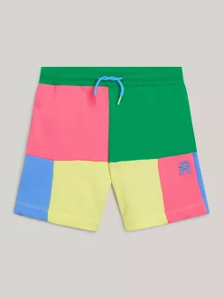Spodnie, Szorty I Spódnice|Spodnie I Szorty*Tommy Hilfiger Szorty Dresowe Z Blokami Kolorów TH Monogram GREEN/YELLOW/PINK/BLUE