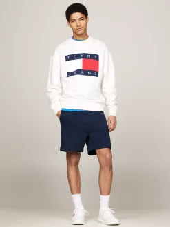 Szorty*Tommy Hilfiger Szorty Dresowe Z Naszywką Tommy DARK NIGHT NAVY