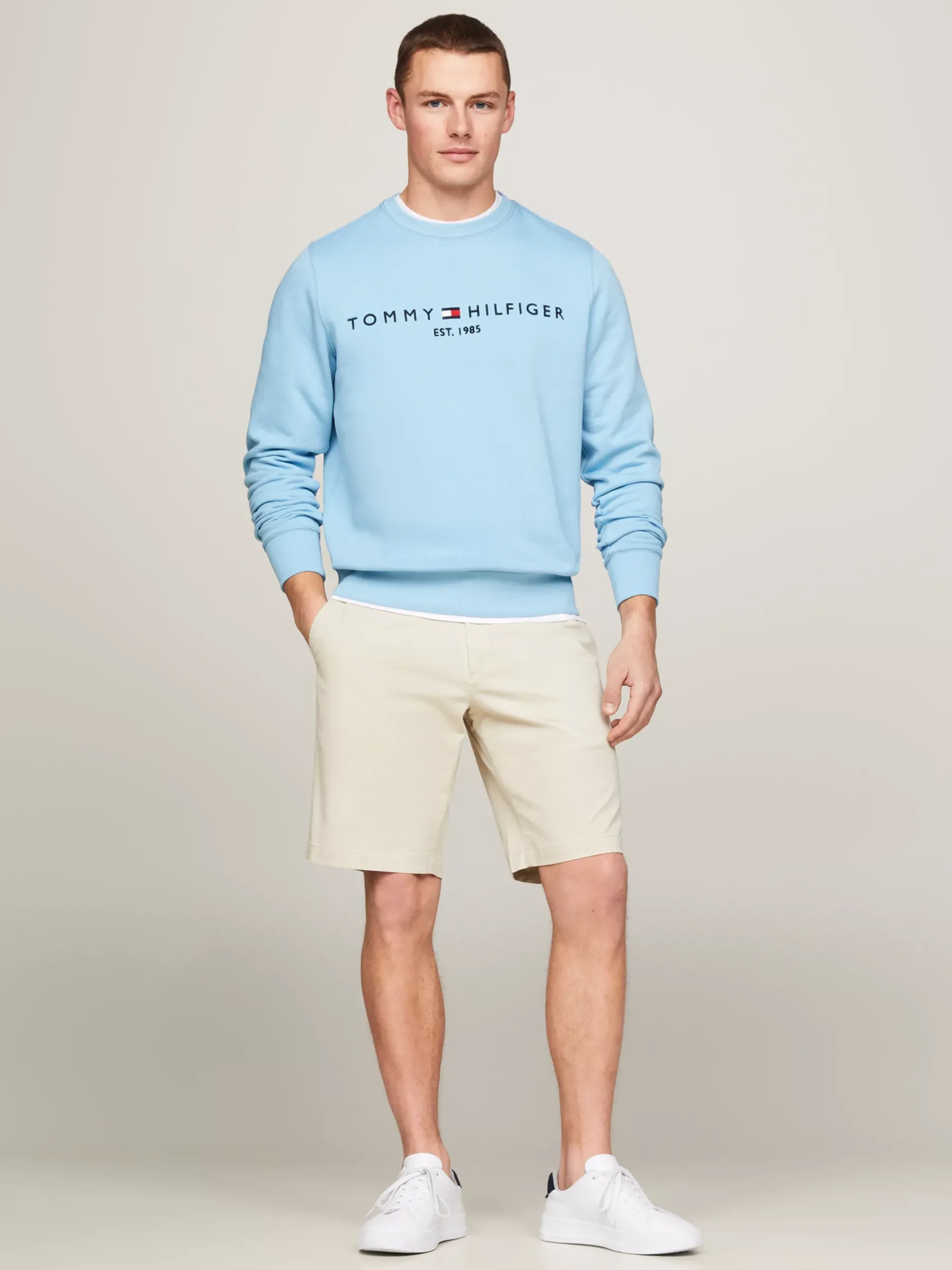 Szorty*Tommy Hilfiger Szorty Harlem 1985 Collection BLEACHED STONE
