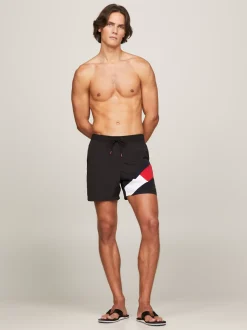 Stroje Kąpielowe*Tommy Hilfiger Szorty Kąpielowe Do Połowy Długości BLACK