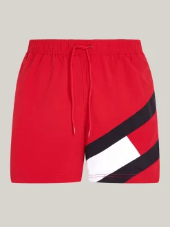 Stroje Kąpielowe*Tommy Hilfiger Szorty Kąpielowe Do Połowy Długości PRIMARY RED