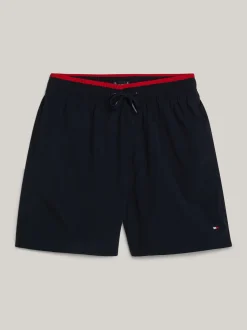 Stroje Kąpielowe*Tommy Hilfiger Szorty Kąpielowe Essential Z Wyszywaną Flagą DESERT SKY
