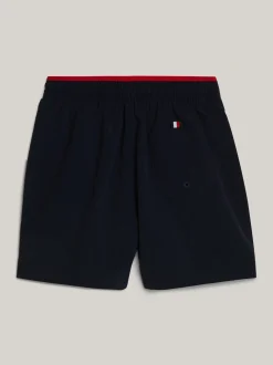 Stroje Kąpielowe*Tommy Hilfiger Szorty Kąpielowe Essential Z Wyszywaną Flagą DESERT SKY