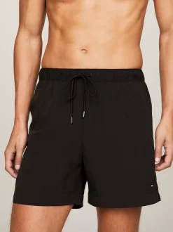 Stroje Kąpielowe*Tommy Hilfiger Szorty Kąpielowe Essential Do Połowy Uda BLACK