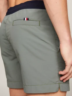 Stroje Kąpielowe*Tommy Hilfiger Szorty Kąpielowe Z Flagą Hilfiger STONEWASH GREEN