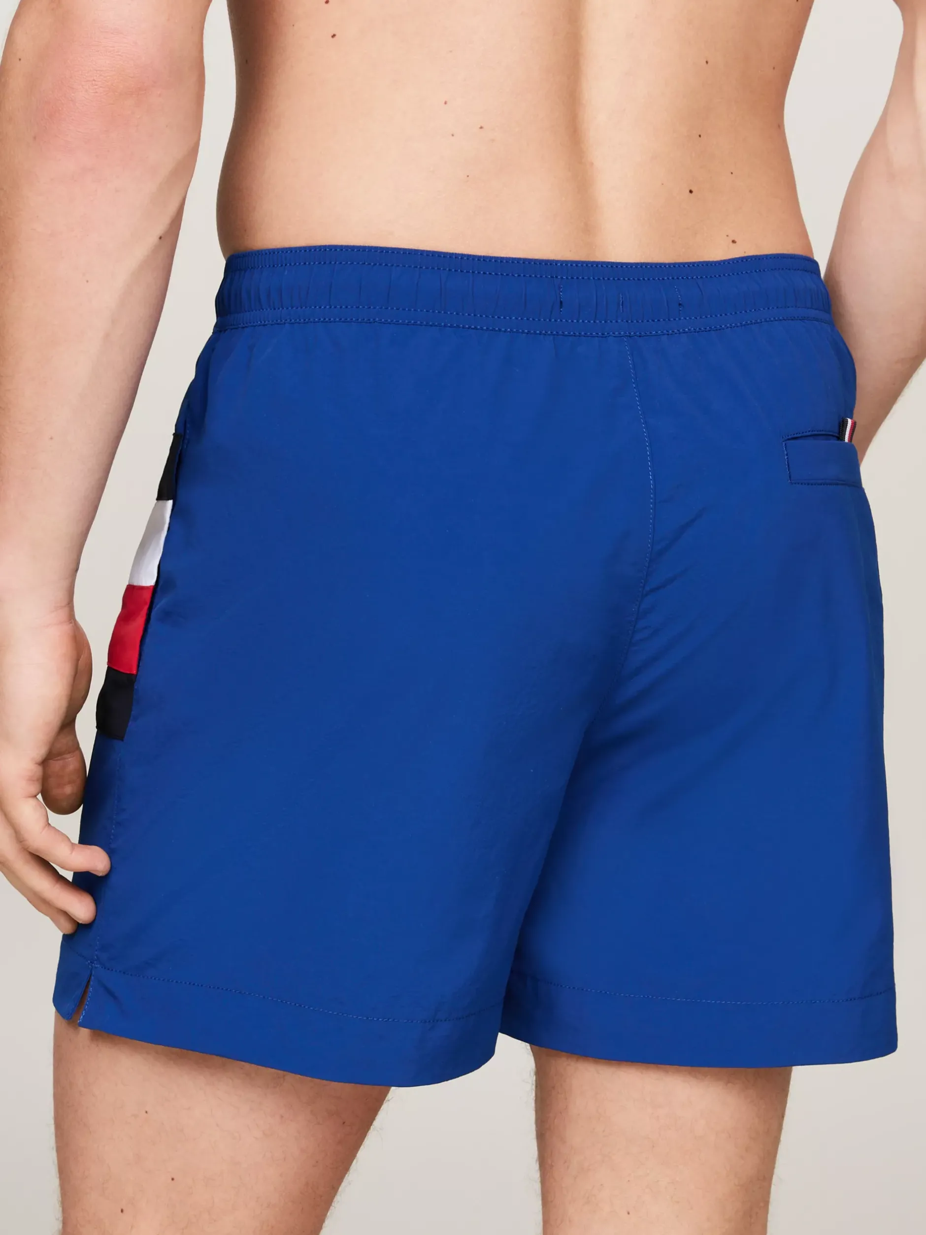 Stroje Kąpielowe*Tommy Hilfiger Szorty Kąpielowe Ze Wzorem W Sygnowane Paski ANCHOR BLUE