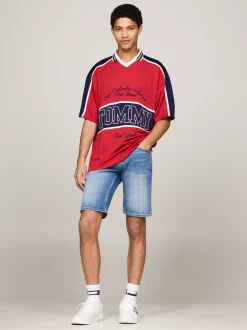 Szorty*Tommy Hilfiger Szorty Scanton Z Denimu Z Efektem Wyblaknięcia DENIM MEDIUM
