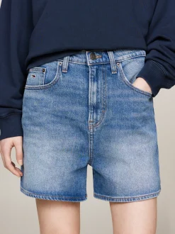 Szorty*Tommy Hilfiger Szorty Z Denimu Z Bardzo Wysokim Stanem DENIM MEDIUM