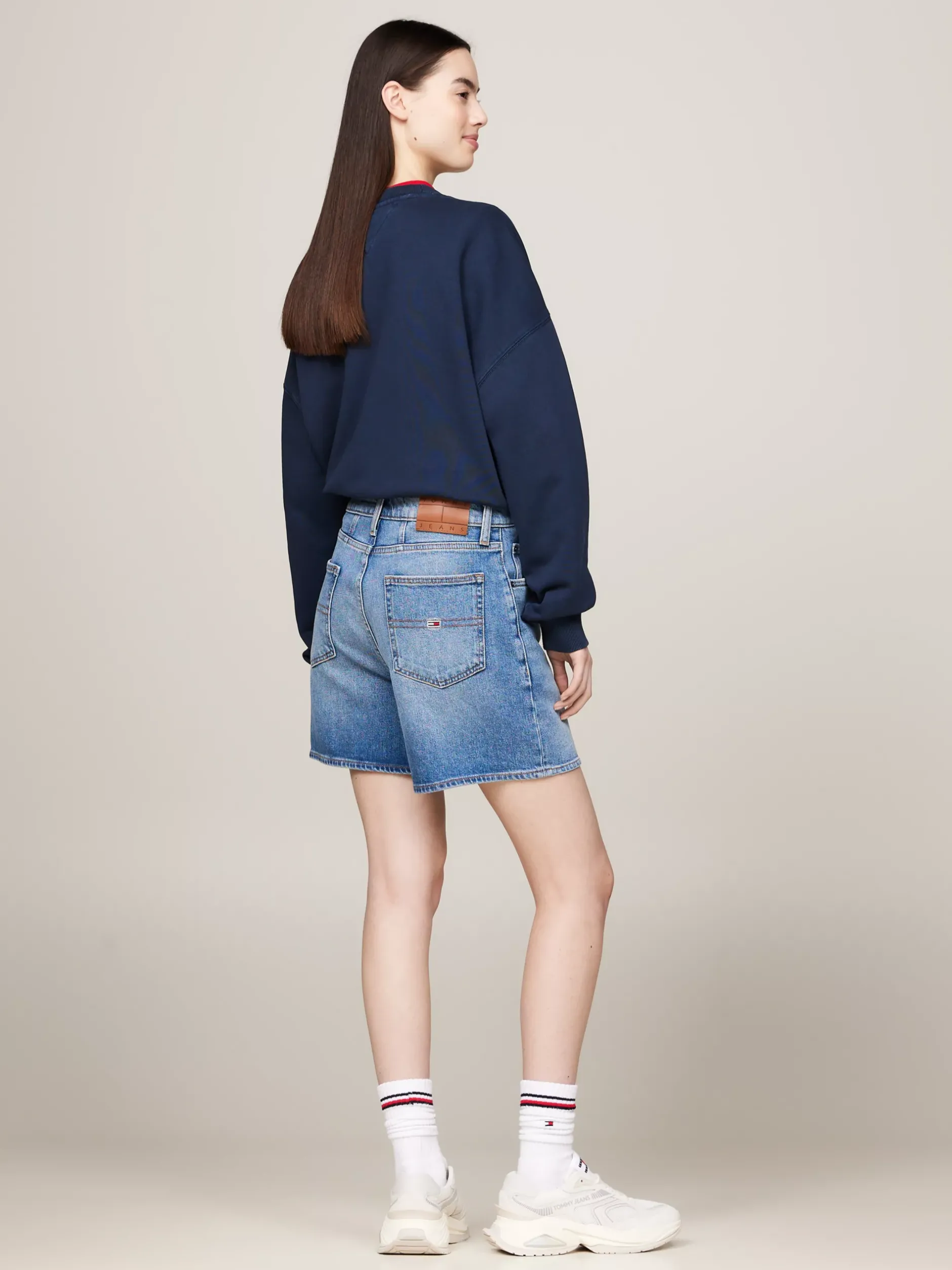 Szorty*Tommy Hilfiger Szorty Z Denimu Z Bardzo Wysokim Stanem DENIM MEDIUM