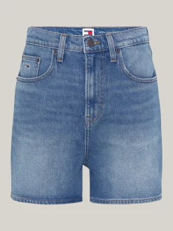 Szorty*Tommy Hilfiger Szorty Z Denimu Z Bardzo Wysokim Stanem DENIM MEDIUM