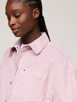 Koszule & Bluzki*Tommy Hilfiger Sztruksowa Koszula Wierzchnia O Kroju Oversize VALLEY GRAPE