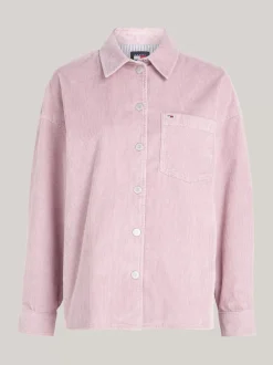 Koszule & Bluzki*Tommy Hilfiger Sztruksowa Koszula Wierzchnia O Kroju Oversize VALLEY GRAPE