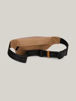 Torebki Na Pasku*Tommy Hilfiger Sztruksowa Nerka Essential W Bloki Kolorów TAWNY SAND