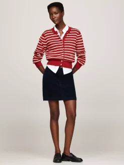 Spódnice*Tommy Hilfiger Sztruksowa Spódnica Mini DESERT SKY