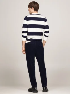 Spodnie*Tommy Hilfiger Sztruksowe Chinosy Harlem DESERT SKY