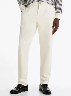 Spodnie*Tommy Hilfiger Sztruksowe Chinosy Harlem IVORY