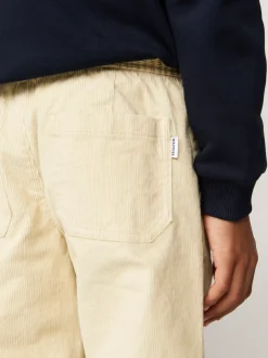 Spodnie I Szorty*Tommy Hilfiger Sztruksowe Chinosy Z Troczkami COUNTRY IVORY