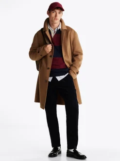 Spodnie*Tommy Hilfiger Sztruksowe Chinosy Z Troczkami DESERT SKY