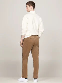 Spodnie*Tommy Hilfiger Sztruksowe Chinosy Z Troczkami SAFARI CANVAS