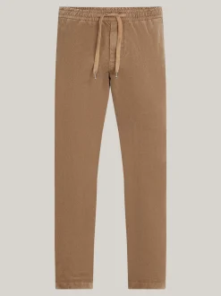 Spodnie*Tommy Hilfiger Sztruksowe Chinosy Z Troczkami SAFARI CANVAS