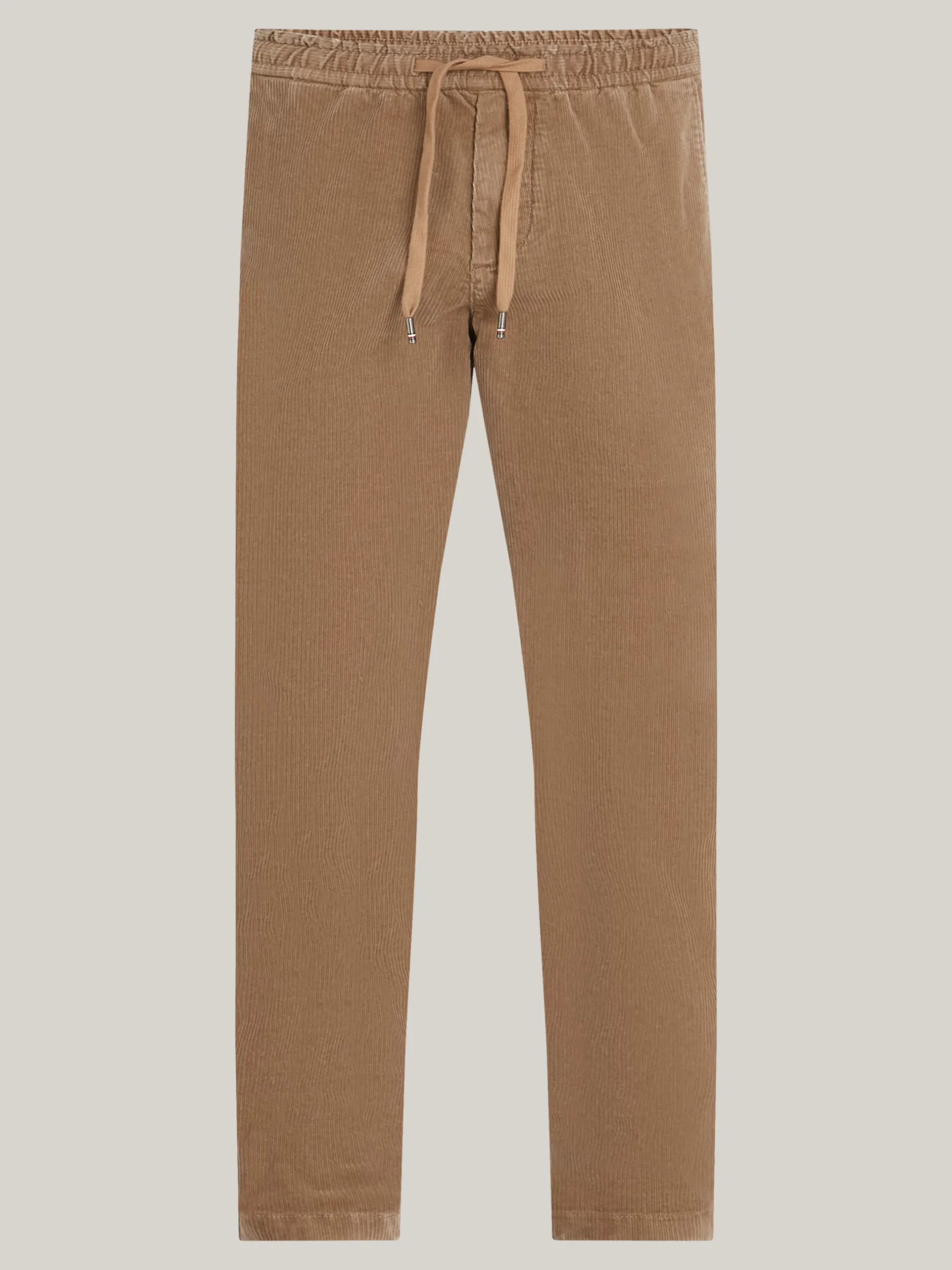 Spodnie*Tommy Hilfiger Sztruksowe Chinosy Z Troczkami SAFARI CANVAS