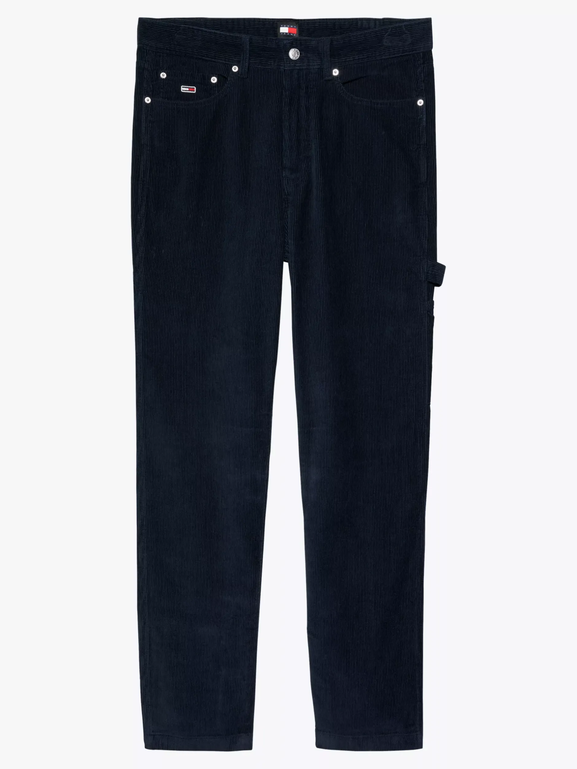 Spodnie*Tommy Hilfiger Sztruksowe Spodnie Typu Skater DARK NIGHT NAVY