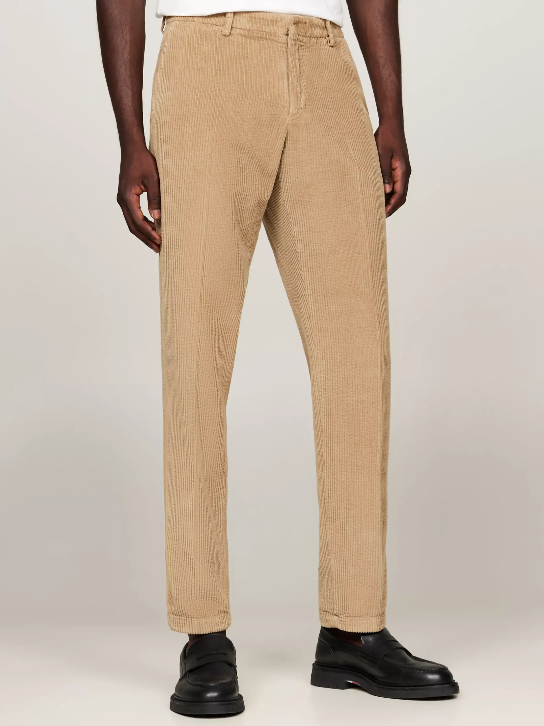 Garnitury I Kostiumy*Tommy Hilfiger Sztruksowy Garnitur O Wąskim Kroju BEIGE
