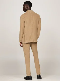 Garnitury I Kostiumy*Tommy Hilfiger Sztruksowy Garnitur O Wąskim Kroju BEIGE