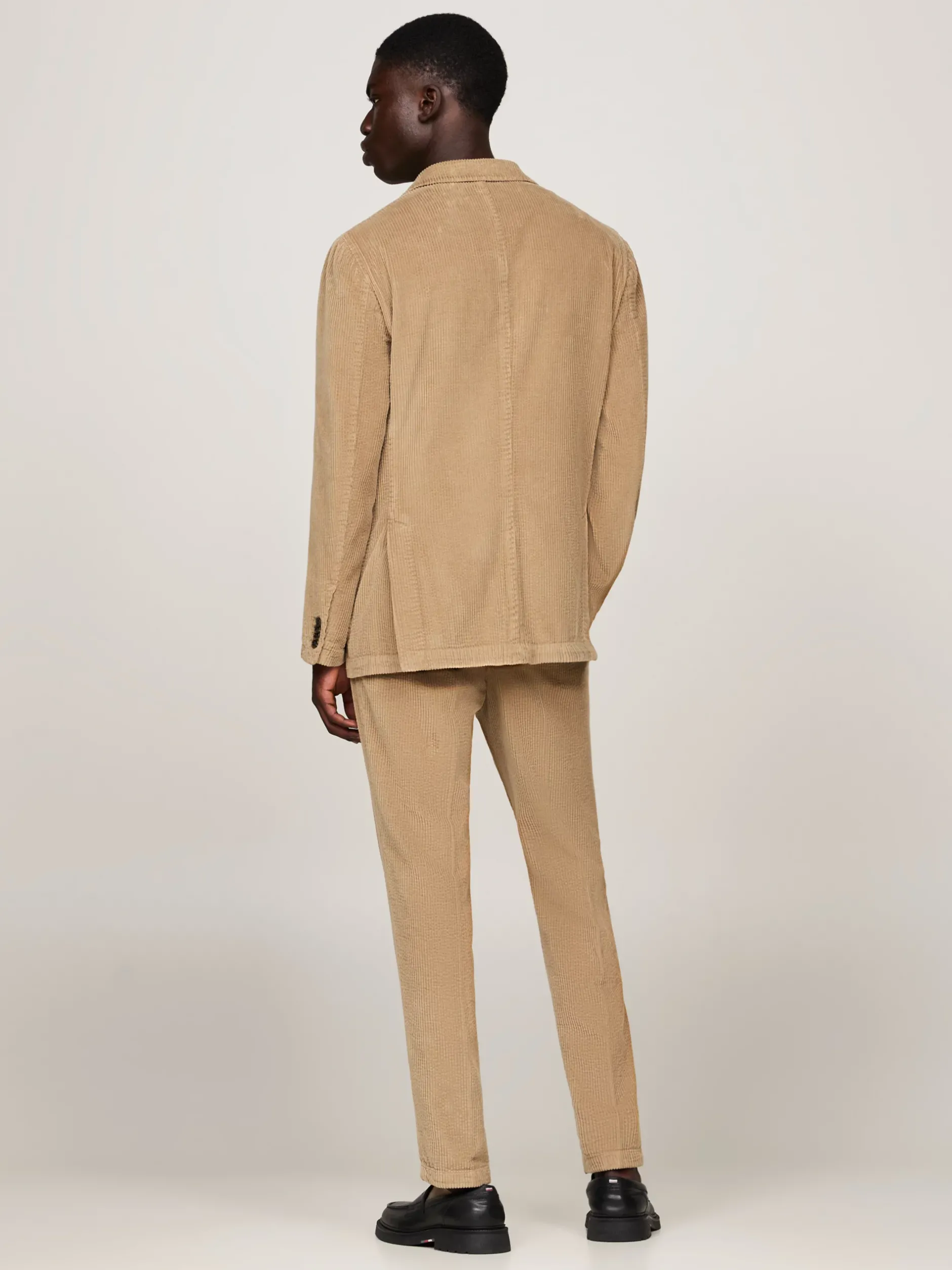 Garnitury I Kostiumy*Tommy Hilfiger Sztruksowy Garnitur O Wąskim Kroju BEIGE