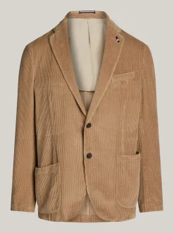 Garnitury I Kostiumy*Tommy Hilfiger Sztruksowy Garnitur O Wąskim Kroju BEIGE