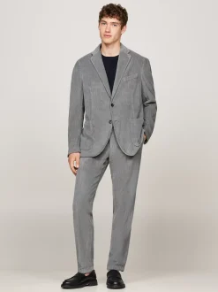 Garnitury I Kostiumy*Tommy Hilfiger Sztruksowy Garnitur O Wąskim Kroju GREY