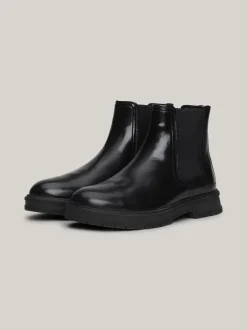 Sztyblety|Buty*Tommy Hilfiger Sztyblety Z Ciepłą Wyściółką BLACK