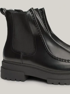 Sztyblety|Buty*Tommy Hilfiger Sztyblety Z Lakierowanej Skóry BLACK