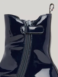 Obuwie I Akcesoria*Tommy Hilfiger Sztyblety Z Lakierowanym Wykończeniem BLUE