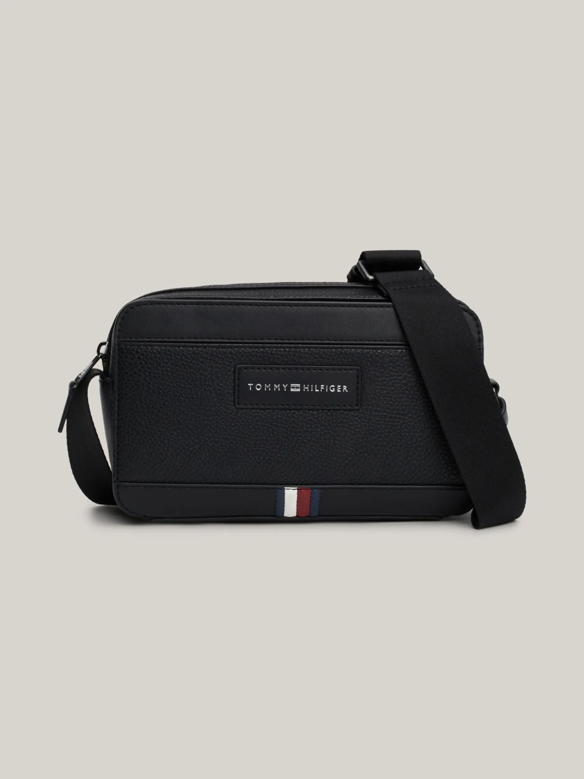 Torebki Na Pasku*Tommy Hilfiger Teksturowana Torba Reporterka TH Business BLACK