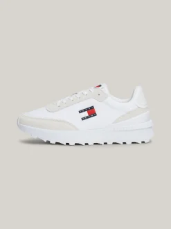 Sneakersy*Tommy Hilfiger Teksturowane Buty Do Biegania Z Protektorem WHITE