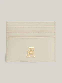 Portfele & Breloczki Do Kluczy*Tommy Hilfiger Teksturowane Etui Na Karty CLASSIC BEIGE