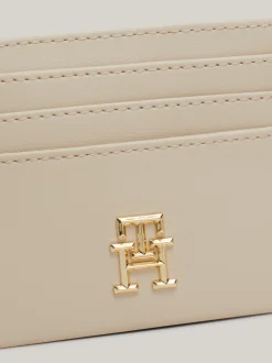 Portfele & Breloczki Do Kluczy*Tommy Hilfiger Teksturowane Etui Na Karty CLASSIC BEIGE