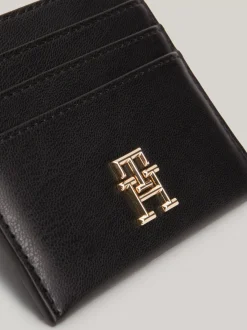 Portfele & Breloczki Do Kluczy*Tommy Hilfiger Teksturowane Etui Na Karty BLACK